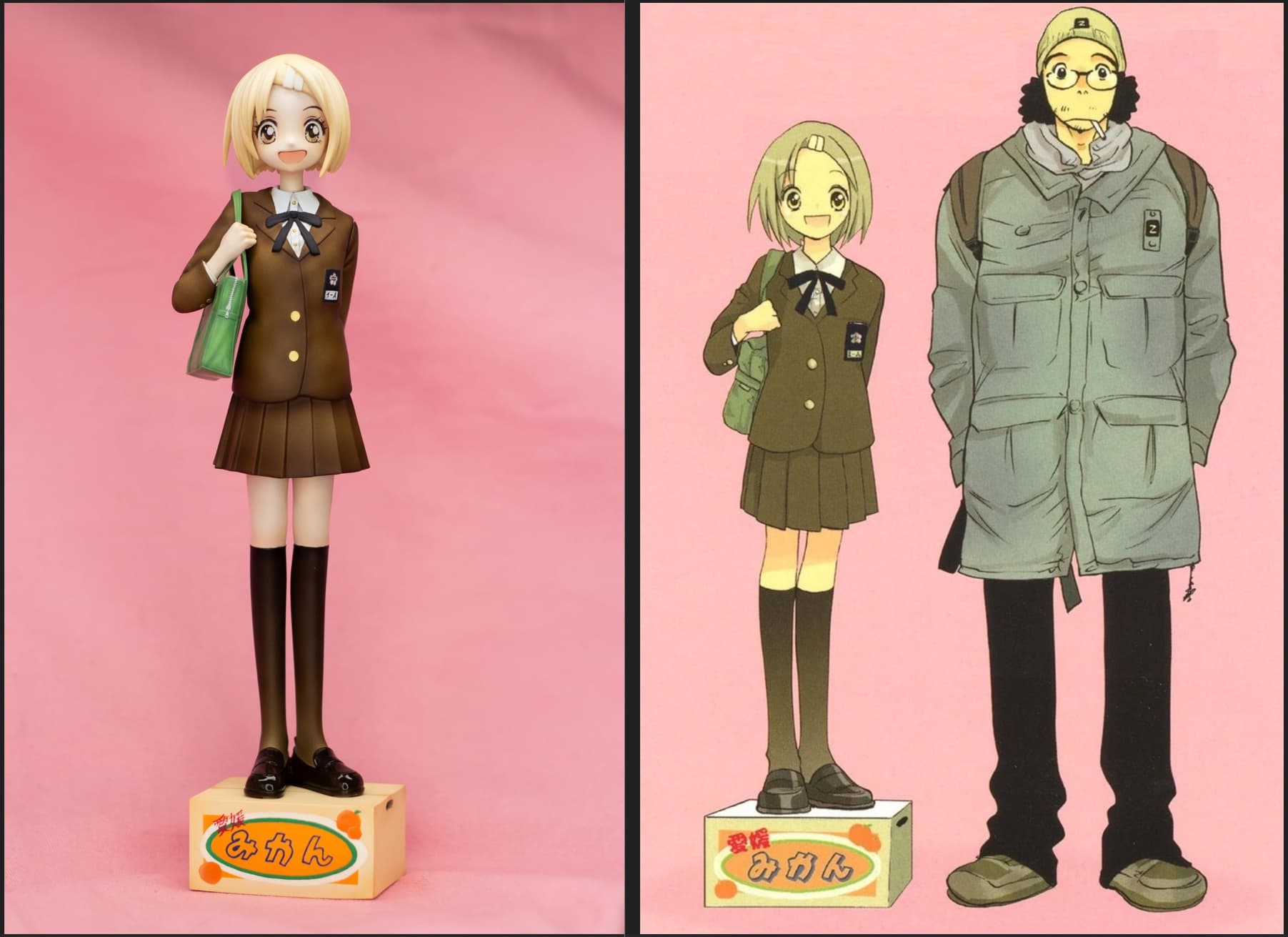 Tomoe-chan, manga cover comparison