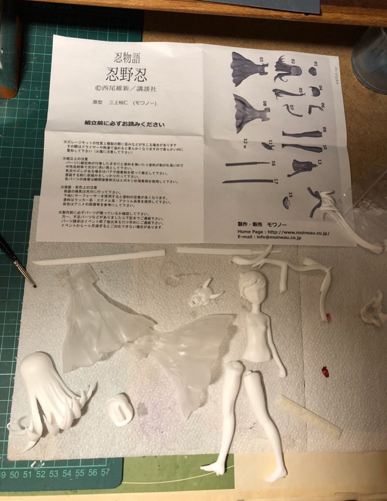 A Whale of a Tale About a Little Kit [GK Shinobu Oshino by Moineau] - garage-kit photo 2